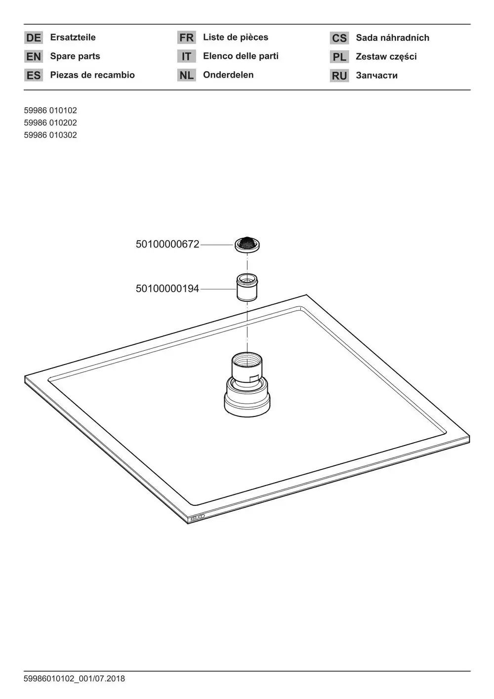 Keuco-KE-Kopfbrause-Armaturenzub-59986-eckig-250x250-mm-Chrom-finish-59986010202 gallery number 3